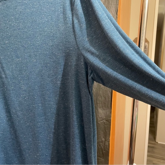 Lane Bryant Women’s Teal Speckled  14/16 Tee Sparkly Glitter Glimmer Shine - Picture 3 of 5